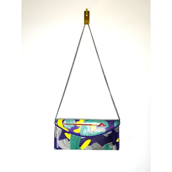 Kent Stetson Handbags - Kent Stetson Paint Me a Beauty Clutch Purse Artist Brush Strokes